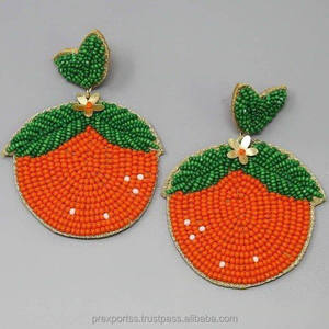 ต่างหูทำมือลายดอกโบฮีเมียนประดับลูกปัด งานปักลูกปัดเม็ดเล็ก ดีไซน์เก๋ สำหรับทุกเพศ รับสั่งทำ ขายส่ง - Product Image 3