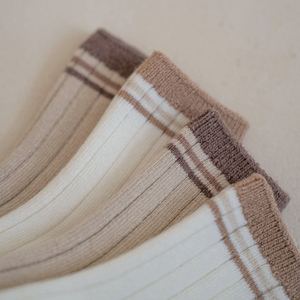 Chaussettes en coton à rayures Peekaboo pour bébés, enfants et adultes – Douces et confortables pour tous les jours - Product Image 6