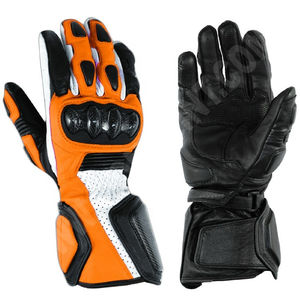 Gants de moto en cuir véritable, respirants, coupe-vent, grande taille, qualité supérieure, personnalisables - Product Image 3