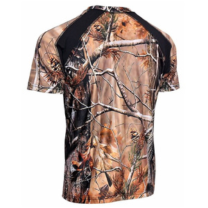 Chemise de chasse à manches courtes pour homme, camouflage, respirante, en polyester, vêtements d'extérieur, style automne - Product Image 3