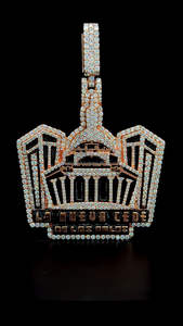 Pass Diamond Tester Moissanite Trap Houses Colgante Joyería Fábrica Custom 925 Silver Rose Gold Plated Iced Out Rappers para hombres - Product Image 2