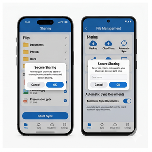 Aplicación RoyalCraft Cloud Sync: Sincronización de archivos, copia de seguridad, almacenamiento en la nube, acceso a múltiples dispositivos y uso compartido seguro para iOS/Android - Product Image 4