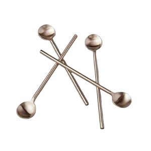 Spoon <b>Set</b> Metal Cutlery Stylish Luxury Design in Fancy Style Unique Wedding Home Decoration New Modern for Back to School - Product Image 1