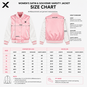 Veste universitaire en satin et souvenir pour femme X Sports City, manches longues, col rabattu, fermeture boutonnée, vêtement d'automne, plusieurs couleurs - Product Image 5