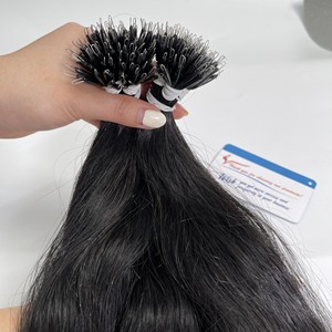 Extensions de cheveux humains vietnamiens Nano Ring lisses, prix de gros, cheveux bruts vierges - Product Image 1