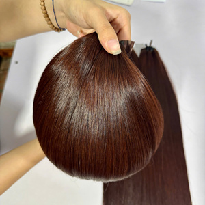 Precio al por mayor Ksix Cabello Virgen Vietnamita de Doble Trama en Color Marrón 100g con Empaque Estilo Negro - Product Image 4