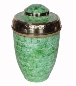 Urna Funeraria Moderna de Latón Hecha a Mano para Adultos, Recipiente para Cenizas, Florero de Mesa, Ecológica - Product Image 5