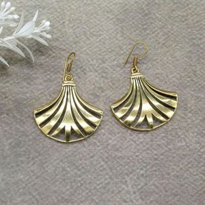 Modern Brass <b>Drops</b> Earring Trendy Vintage Hoop For Wedding Festive Party Custom Latest Women Ethnic Fashion Jewelry Statement - Product Image 5