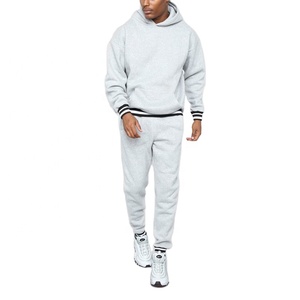 Sudadera con capucha y logotipo personalizado para hombre, chándal de 2 piezas en blanco con forro polar de algodón 100%, conjunto de chándal para correr de invierno, conjuntos para hombre - Product Image 1