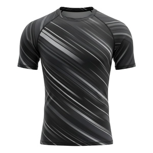 Camiseta de compresión sublimada de marca privada para entrenamiento, proveedor OEM, para MMA, BJJ, jiu jitsu, grappling, ropa deportiva para hombres, mujeres y niños. - Product Image 1