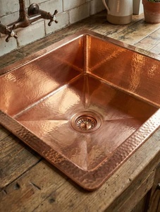 Fregadero de cobre, lavabo de cobre, cuenco de cobre, fregadero de cobre hecho a mano, fregadero de cobre puro, fregadero de cocina de cobre, fregadero de baño de cobre - Product Image 5