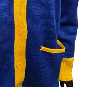 Custom SGRho Women's Knitted Cardigan Sweater Greek Letter Design Long Sleeve Button Front Casual Sorority Fashion Knitwear - Product Image 6