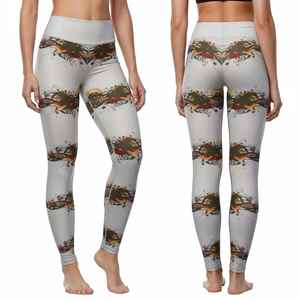 Leggings de yoga et d'entraînement pour femme, taille personnalisée, ultra doux, motif uni, avec poches latérales et coutures brossées - Product Image 5
