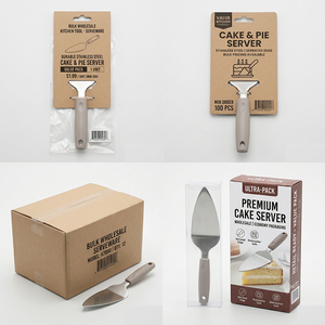 Cuchillo/Pala Cortadora de Acero Inoxidable 430 para Tartas, Pasteles, Carne, <span class=keywords><strong>Pizza</strong></span>, Grado Alimenticio - Product Image 6