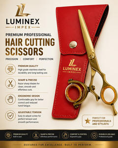NYBL-55 5.5inch Straight <b>Left</b>-<b>handed</b> <b>Scissors</b> JAPAN 440C Sharp 58-59HRC Hardness Stainless Steel Handle Barber Shears Hair 28 - Product Image 3