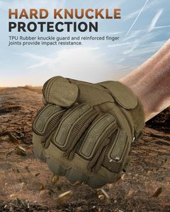 Gants de moto résistants à l'usure, respirants, tactiques, multi-usages, pour la conduite en extérieur, durables, en nylon et microfibre, anti-transpiration - Product Image 3