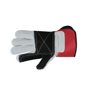 Gants de travail en cuir véritable pour hommes, gants de sécurité, gants de travail de couleur unie - Product Image 5