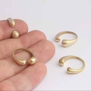 Raw Brass <b>Ring</b> Brass Band <b>Ring</b> Adjustable <b>Ring</b> <b>Blank</b> <b>Ring</b> Base Hoop Loop Connector Findings MS Handicraft Ms-wc-001 Durable - Product Image 1