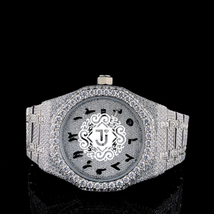Top Selling <b>White</b> Iced Out Diamond <b>Watch</b> for Party And Evening Wear Available for Worldwide Supply from India - Product Image 1