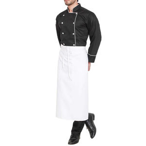 Veste de chef professionnelle de qualité supérieure, respirante, imperméable, antibactérienne, en coton et lin, logo personnalisé, uniforme d'hôtel - Product Image 4