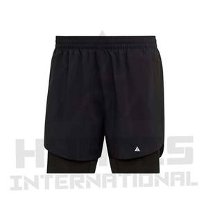 Shorts de course personnalisés en gros pour hommes en polyester avec doublure en mesh - Product Image 2