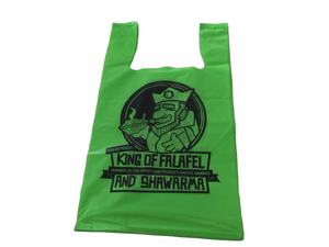 Sacs à soufflet latéraux en PEHD avec logo personnalisé, durables, pour épicerie, avec poignées renforcées, robustes, pour le shopping, en matériaux recyclés, vente en gros - Product Image 4