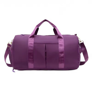 Pink <b>Nylon</b> Duffel Bag With Adjustable Straps And Front Pockets Fashionable Portable Design - Product Image 6