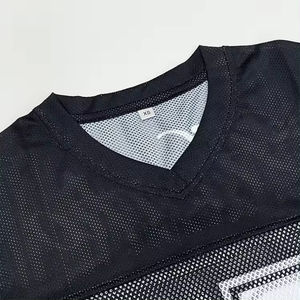 Maillots et uniformes de football américain personnalisés pour hommes, manches courtes, nom de l'équipe personnalisé, maillots de club, service OEM/ODM - Product Image 4