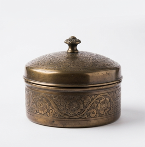 Set Of Three Brass Laddu Storage <b>Box</b> Gold Polished For Tabletop Kitchen Storage Organizer <b>Sweet</b> <b>Box</b> Brass Mithai <b>Box</b> - Product Image 4