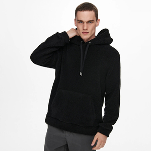 Men Thick Sherpa Hoodie Men Cozy Winter Eco-Friendly 100% Cotton Breathable Customizable Oversized Teddy Fleece Oversized Hoodie - Product Image 6
