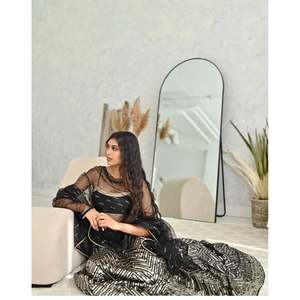 Belle robe de soirée Séquence & Zari Work Lehenga Choli pour les fêtes - Product Image 6