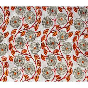 Tela de Algodón de Alta Calidad Estampada a Mano, Material Suave, Venta al por Mayor por Metros para Vestidos, Cortinas, Ropa de Cama, Decoración del Hogar, Cuatro Estaciones - Product Image 5