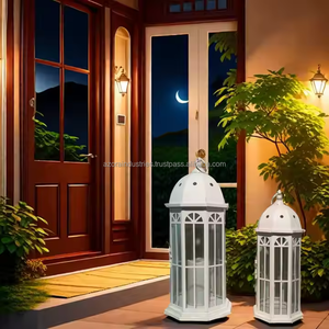 Lampe à vent en fer pour décor d'intérieur et de jardin Lanterne élégante de Pâques et de Noël pour la décoration de la maison - Product Image 3