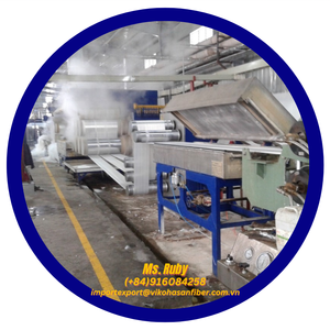 100% recyclé 6D fibre creuse blanche haute résistance H-Slick Grade Polyester matériau d'agrafe farce propriétés ignifuges - Product Image 3