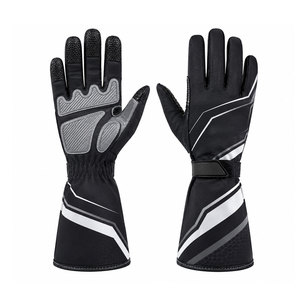 Gants de karting d'hiver haut de gamme imperméables, légers, extensibles, respirants, en polyester et coton, avec paume antidérapante pour l'extérieur - Product Image 1