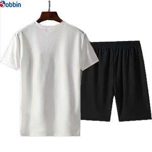 ชุดลำลองใส่สบายสำหรับทุกเพศ ชุดเซ็ตขาสั้นผู้ชาย คอลเลคชั่นฤดูร้อนใหม่ รับผลิตตามสั่ง ชุดจ็อกเกอร์เรียบง่ายสำหรับผู้ชาย ระบายอากาศได้ดี - Product Image 4