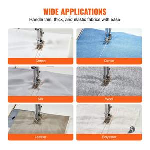 Máquina de Coser Industrial de 550W con Motor Servo, 5000 Puntadas por Minuto, de Alta Resistencia, Puntada de Cadeneta, Alta Velocidad, Panel de Control Claro - Product Image 6