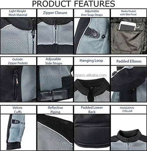 Blouson moto d'été en mesh léger pour homme, avec panneaux réfléchissants et protections CE, idéal pour l'aventure. - Product Image 6