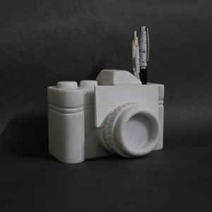 งานฝีมือ Exim อาร์ตเดโคทำมือรูปหินอ่อนที่ใส่ปากกาสำหรับช่างภาพงานแต่งงานของตกแต่งโต๊ะ - Product Image 3