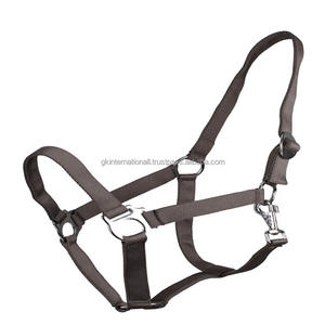 Lightweight <b>Thick</b> Nylon Webbing Nylon Horse halter in vibrant colors and custom sizes stainless steel hardware halter horse - Product Image 6