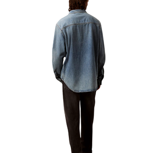 เสื้อเชิ้ตยีนส์ผู้ชายไซส์ใหญ่ ผ้าใส่สบาย ขายส่ง ปรับแต่งได้ มีตัวอย่างฟรี คุณภาพดีที่สุด - Product Image 6