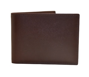 Cartera Bifold de Cuero Genuino para Hombre, Color Bronceado, Sin Cierre, Tarjeteros de Diseño de Fábrica al por Mayor con Bolsillo para Monedas - Product Image 4