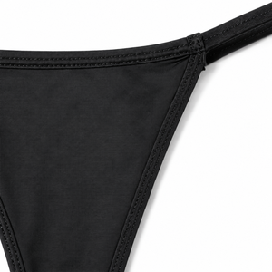 Culottes string sans couture pour femmes, douces et extensibles, 100 % coton, couvrance minimale, taille mi-haute, sous-vêtements bikini fins, sexy, confortables et respirants - Product Image 2