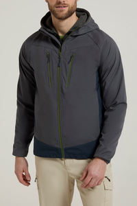Chaqueta Softshell Cálida de Último Diseño para Hombre con Capucha, Impermeable, para Deportes al Aire Libre, Cuello Alto, 100% Algodón, Marca AKO - Product Image 4