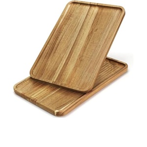 Plato de madera ovalado natural premium, bandeja decorativa de madera para sushi, frutas, pan, para hotel, hogar, vajilla, en oferta. - Product Image 4