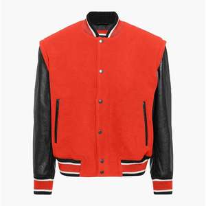 Blouson universitaire en cuir pour homme grande taille 2025 – Col montant, prêt pour l'hiver, respirant, séchage rapide, broderie, patch, Impact Flex Apparel - Product Image 1