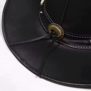 Wholesale Custom Leather Cowboy <b>Hats</b> Image Style for <b>Men</b> and Women High Quality Sports Casual Outdoor Travel Use - Product Image 5