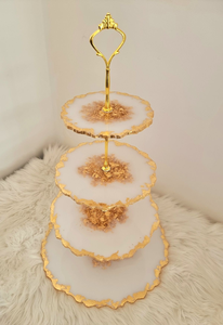 Support à gâteau moderne en résine de qualité supérieure pour la maison et les fêtes – Vaisselle et décorations de table élégantes - Product Image 5