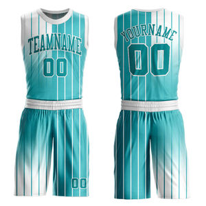 Customizable Plus Size Men's Basketball Uniform <b>Set</b> 100% Cotton Silk Printed Custom Logo Front Multi-Color Team Wear - Product Image 6