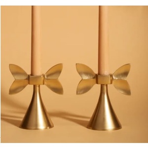 Nouvelle Arrivée : Porte-bougie en métal bicolore pour la décoration de la maison, des hôtels et des mariages - Product Image 4